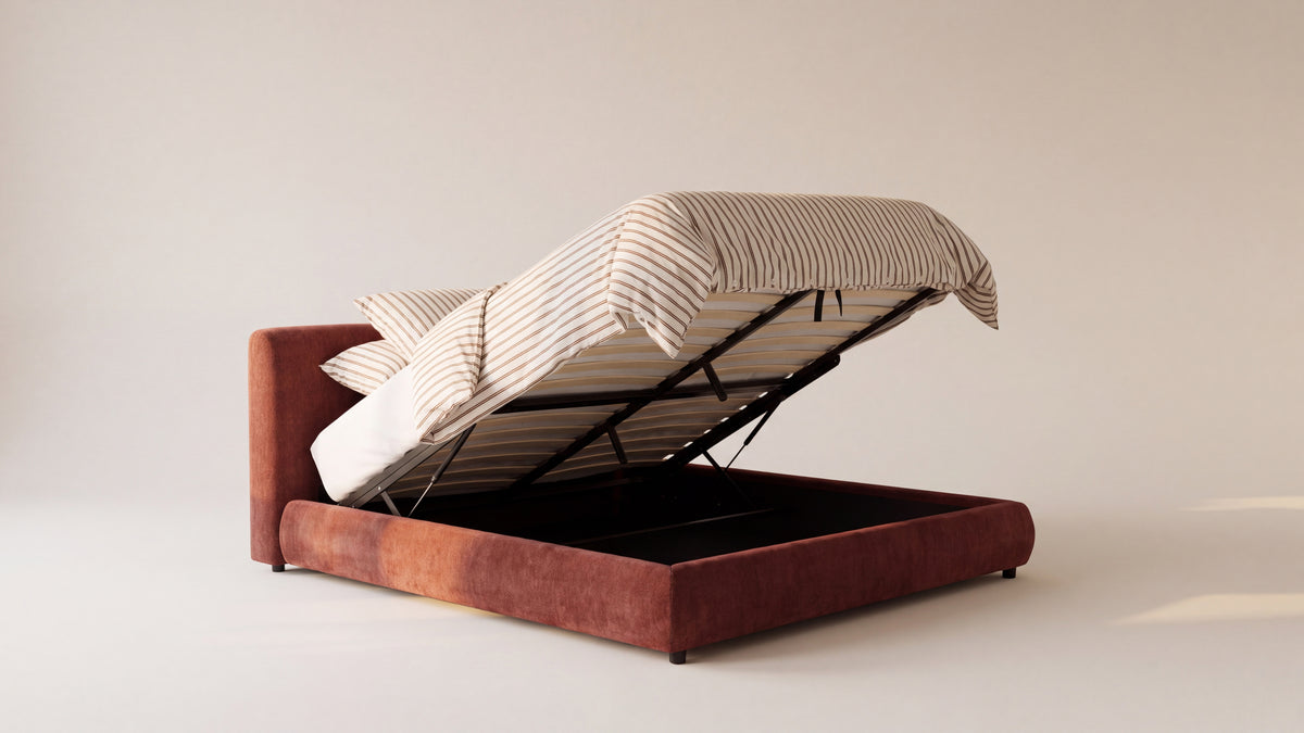 Dream Storage Bed, Queen, Toffee — alternate view