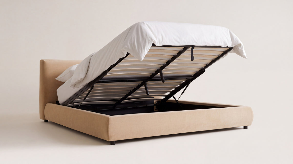 Dream Storage Bed, Queen, Honey