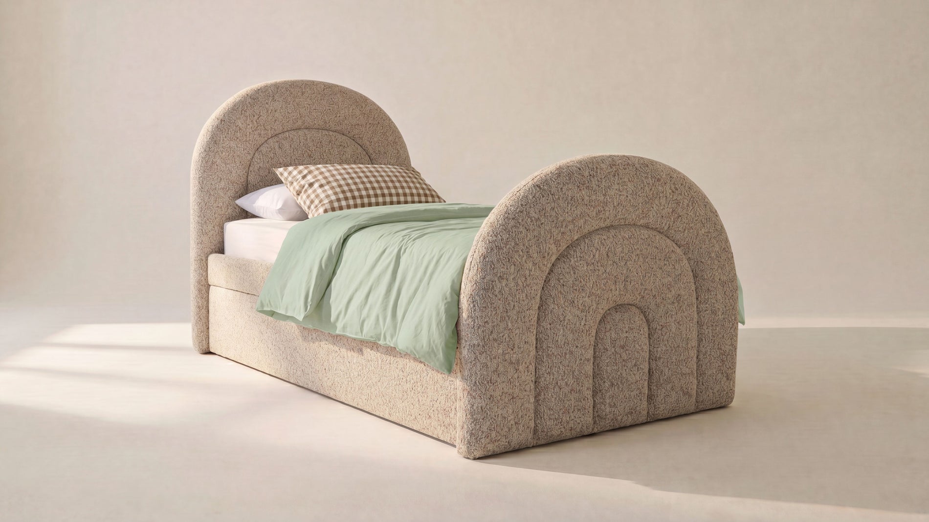 Sunrise Trundle Bed, Twin, Cobble_image
