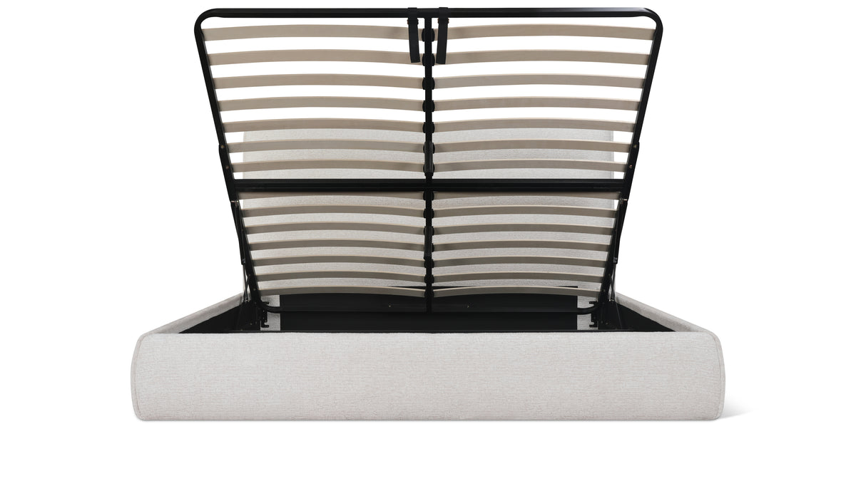 Slumber Storage Bed, King, Nougat — alternate view