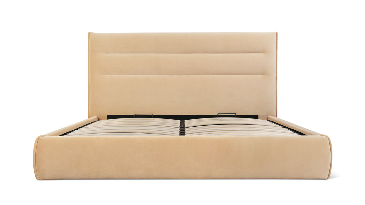 Slumber Storage Bed, King, Honey