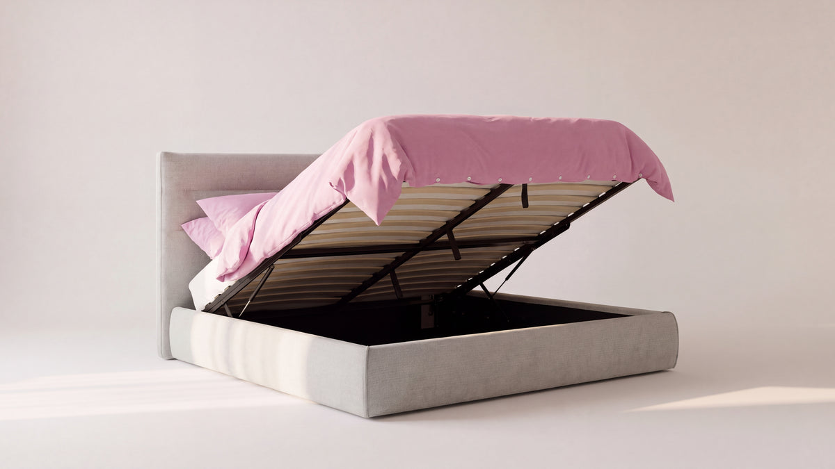 Slumber Storage Bed, Queen, Nougat