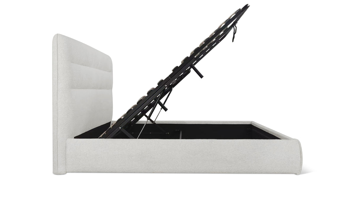 Slumber Storage Bed, Queen, Nougat