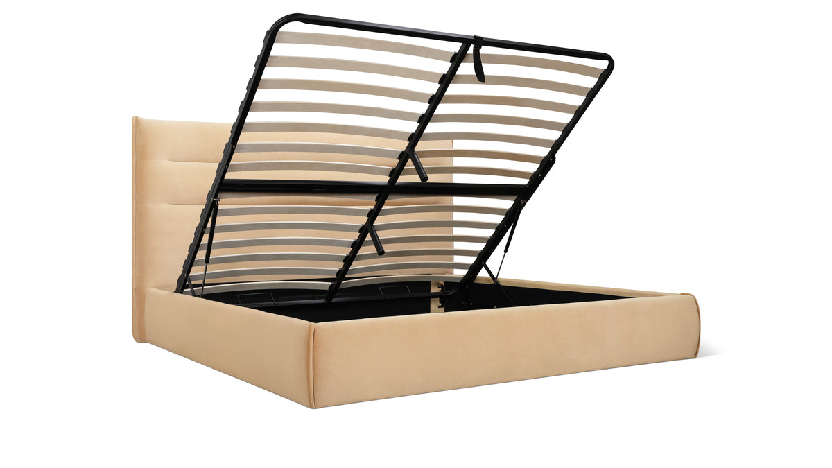 Slumber Storage Bed, Queen, Honey