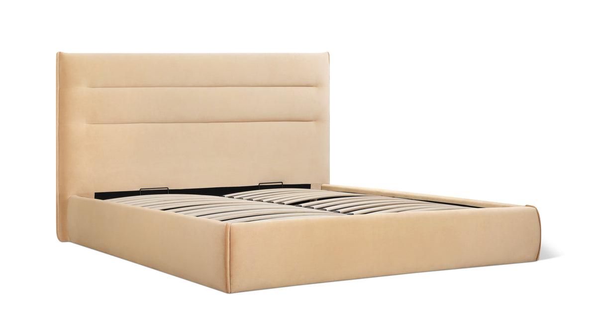 Slumber Storage Bed, Queen, Honey
