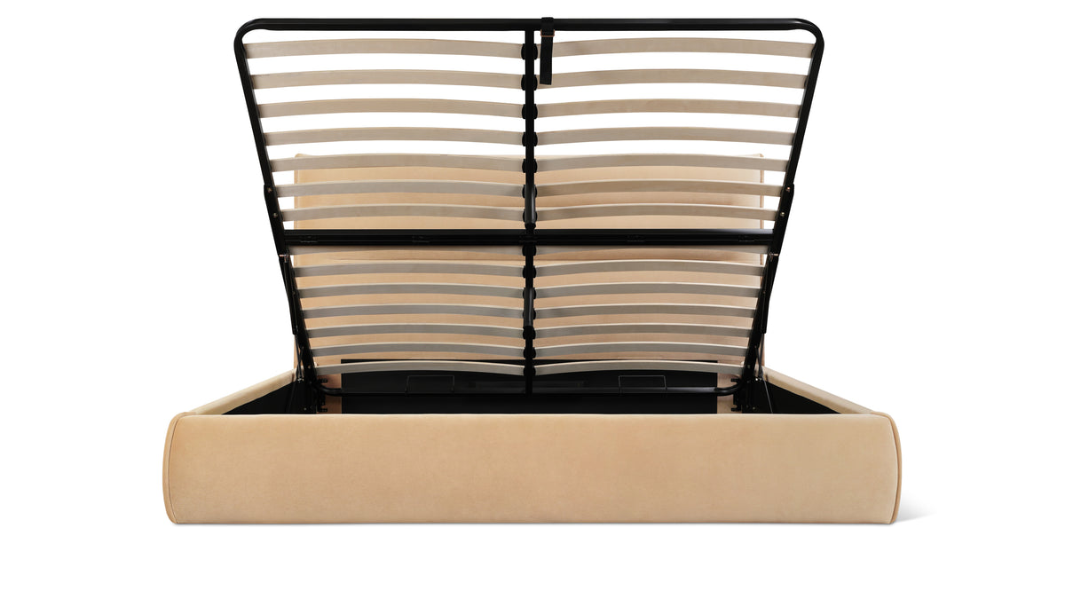 Slumber Storage Bed, Queen, Honey