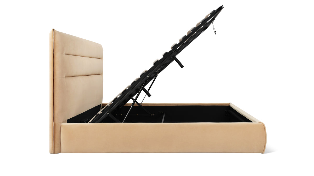 Slumber Storage Bed, Queen, Honey