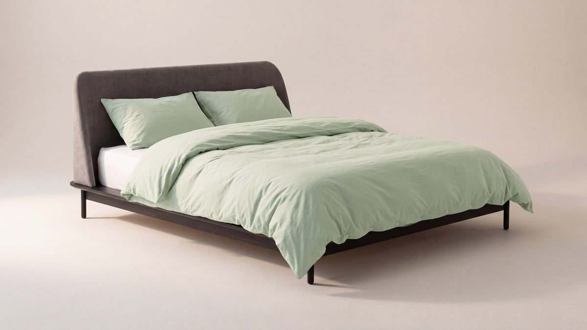 Easy Edge Bed, Queen, Black Oak — alternate view