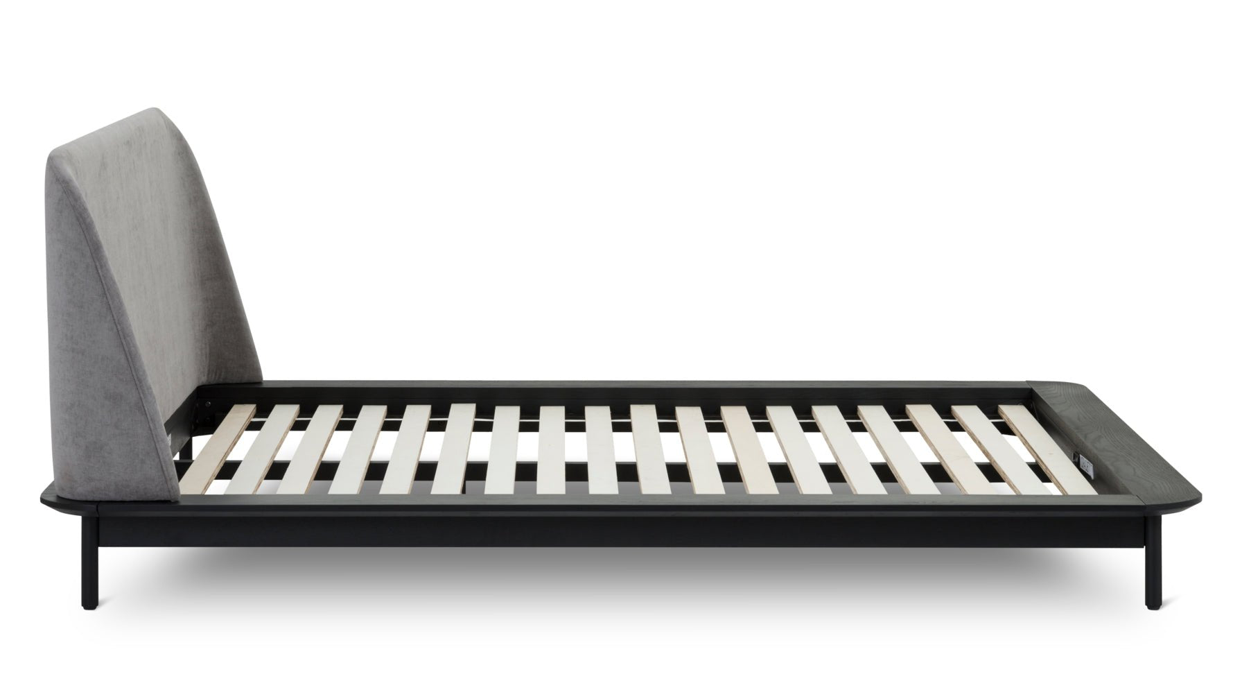 Easy Edge Bed, Queen, Black Oak