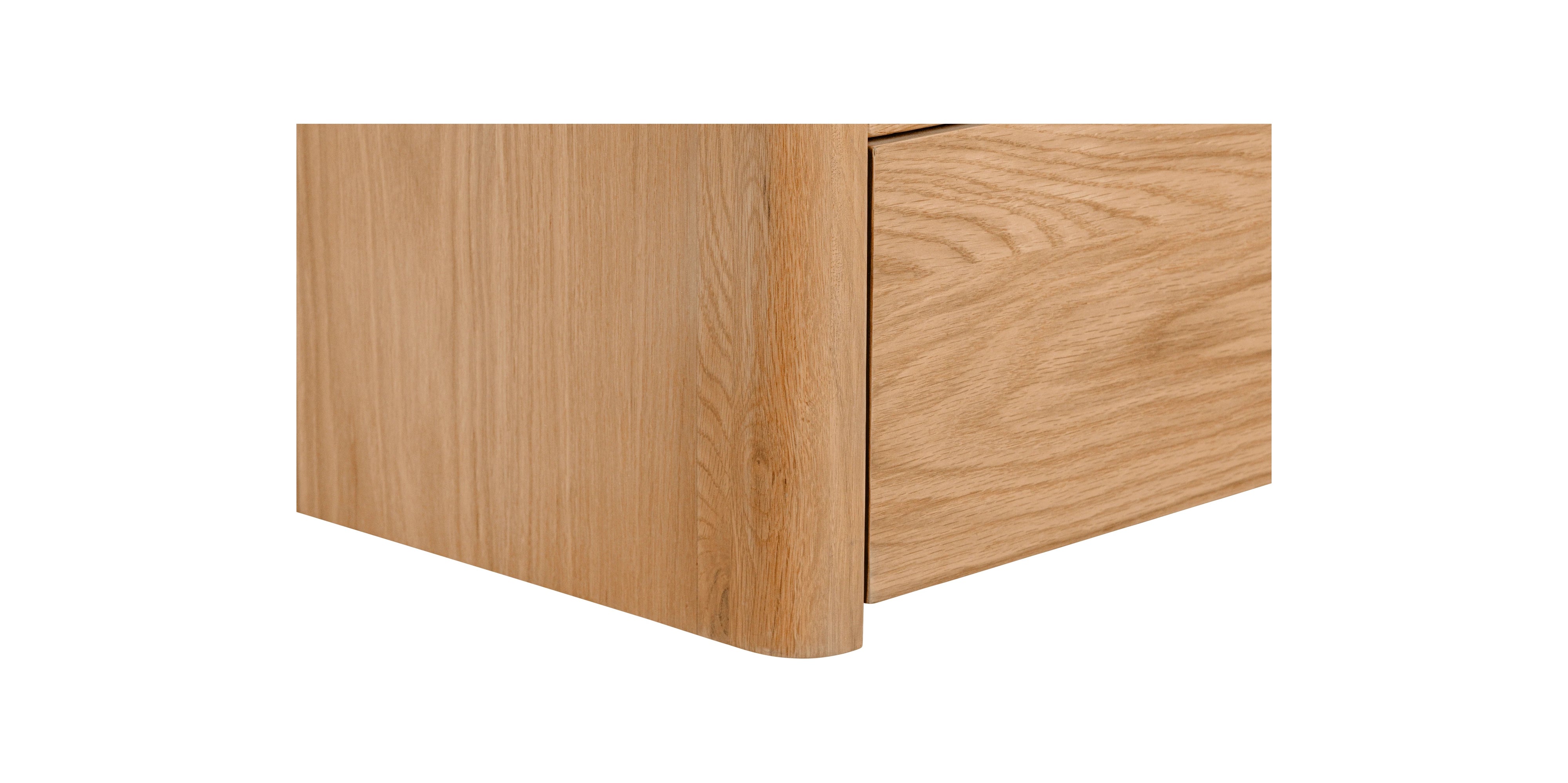Form Storage Bed, Queen, White Oak