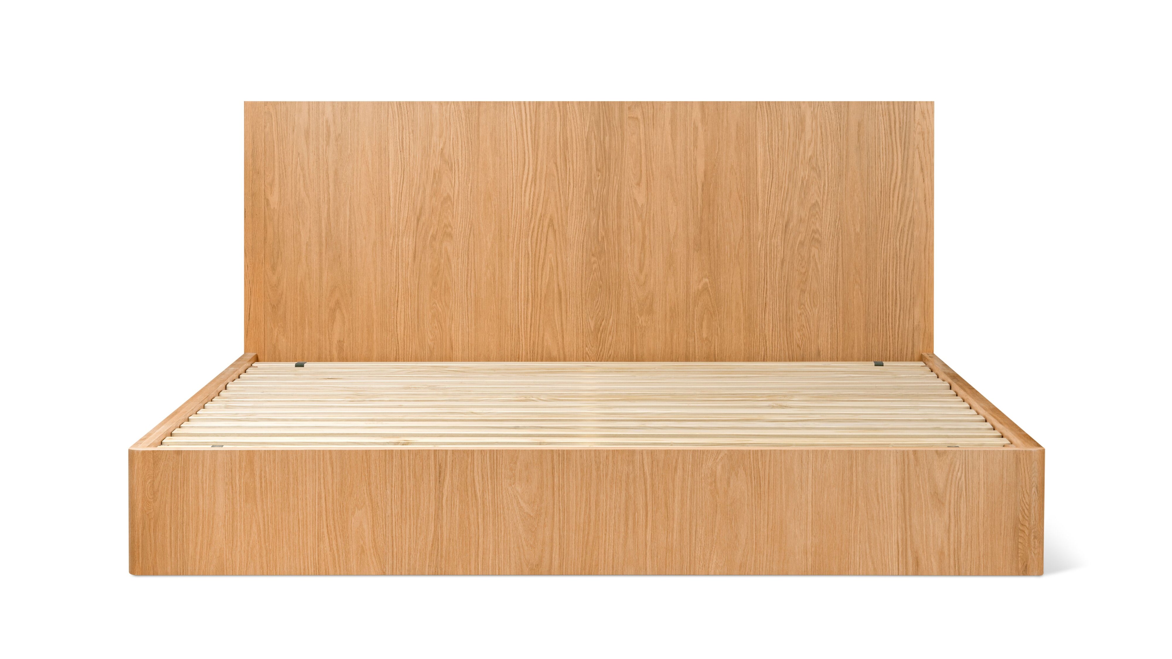 Form Storage Bed, Queen, White Oak