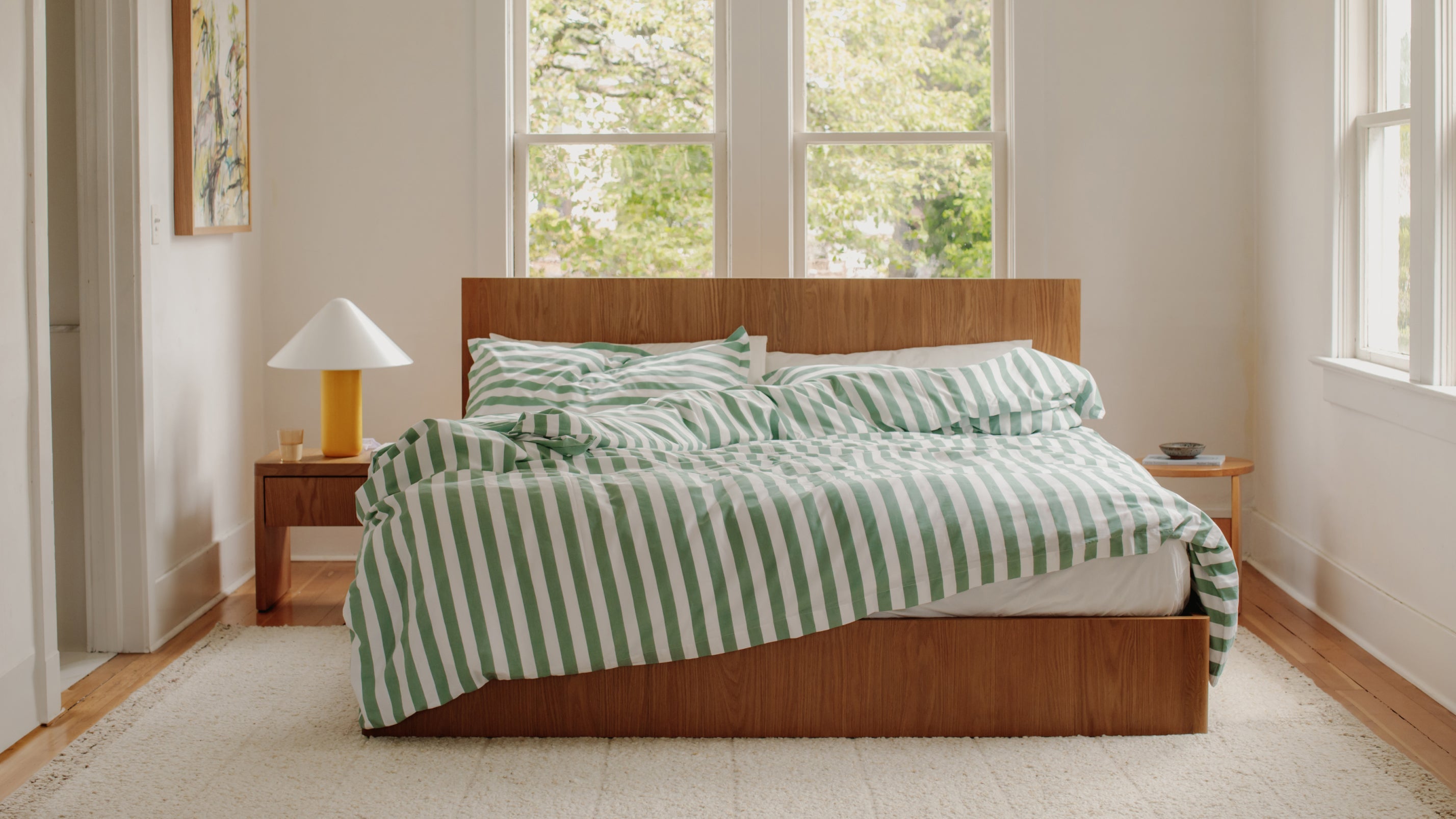 Form Storage Bed, Queen, White Oak