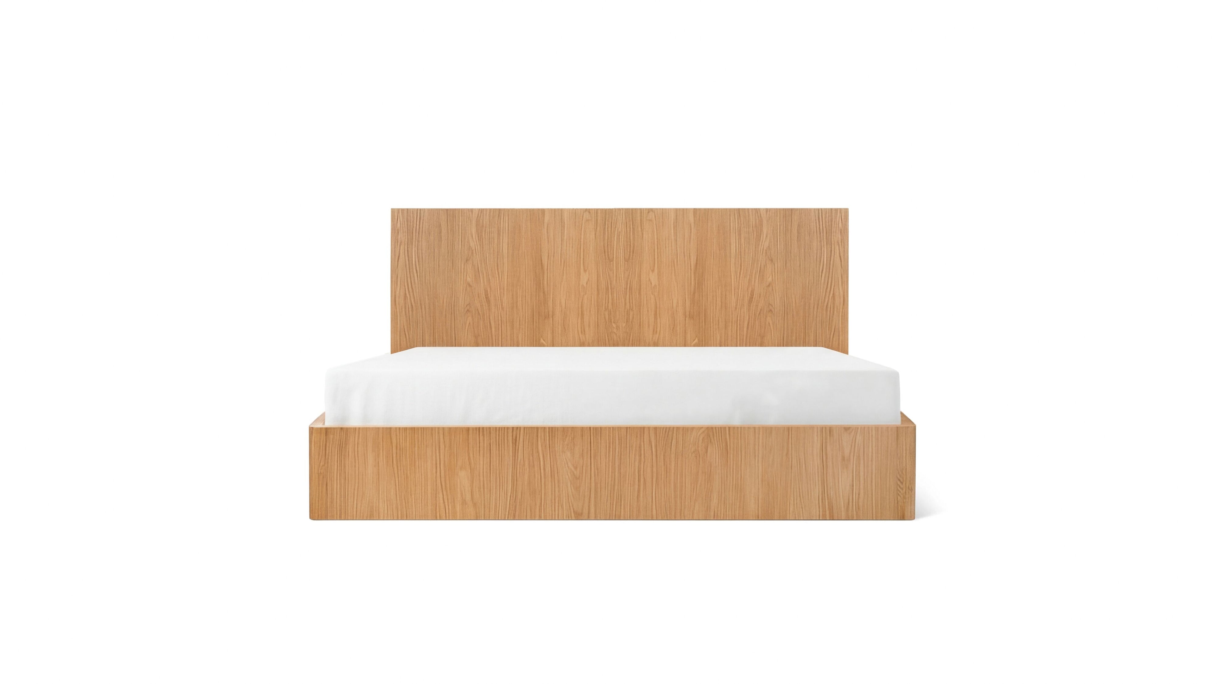 Form Storage Bed, Queen, White Oak