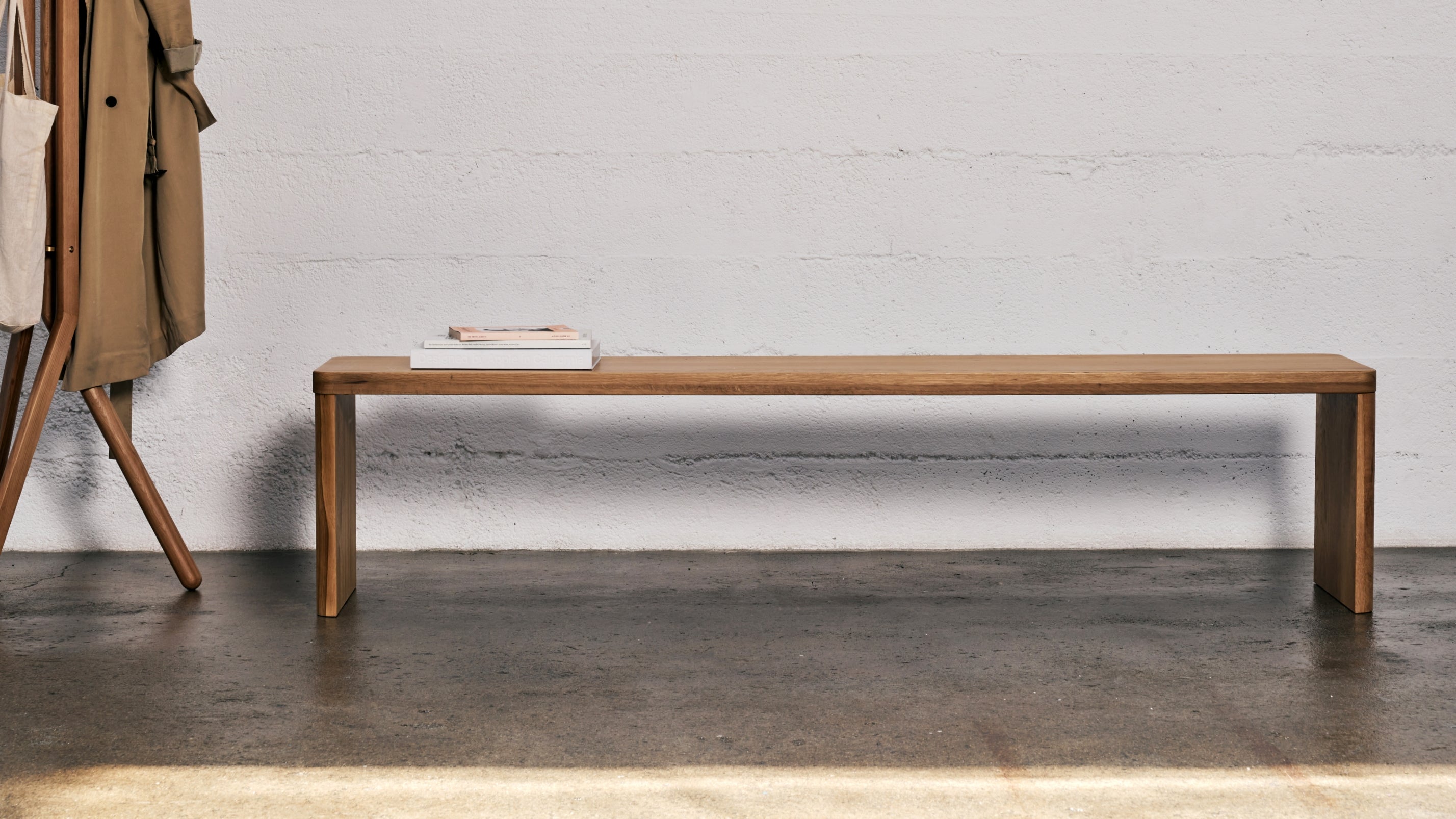 Form Bench, Seats 4, Oak