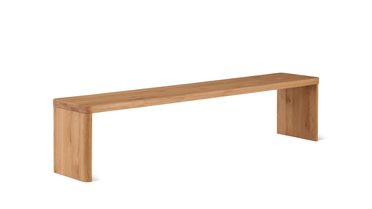 Form Bench, Seats 4, Oak