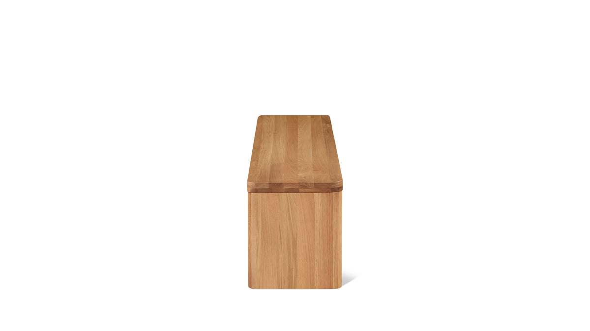 Form Bench, Seats 4, Oak — alternate view