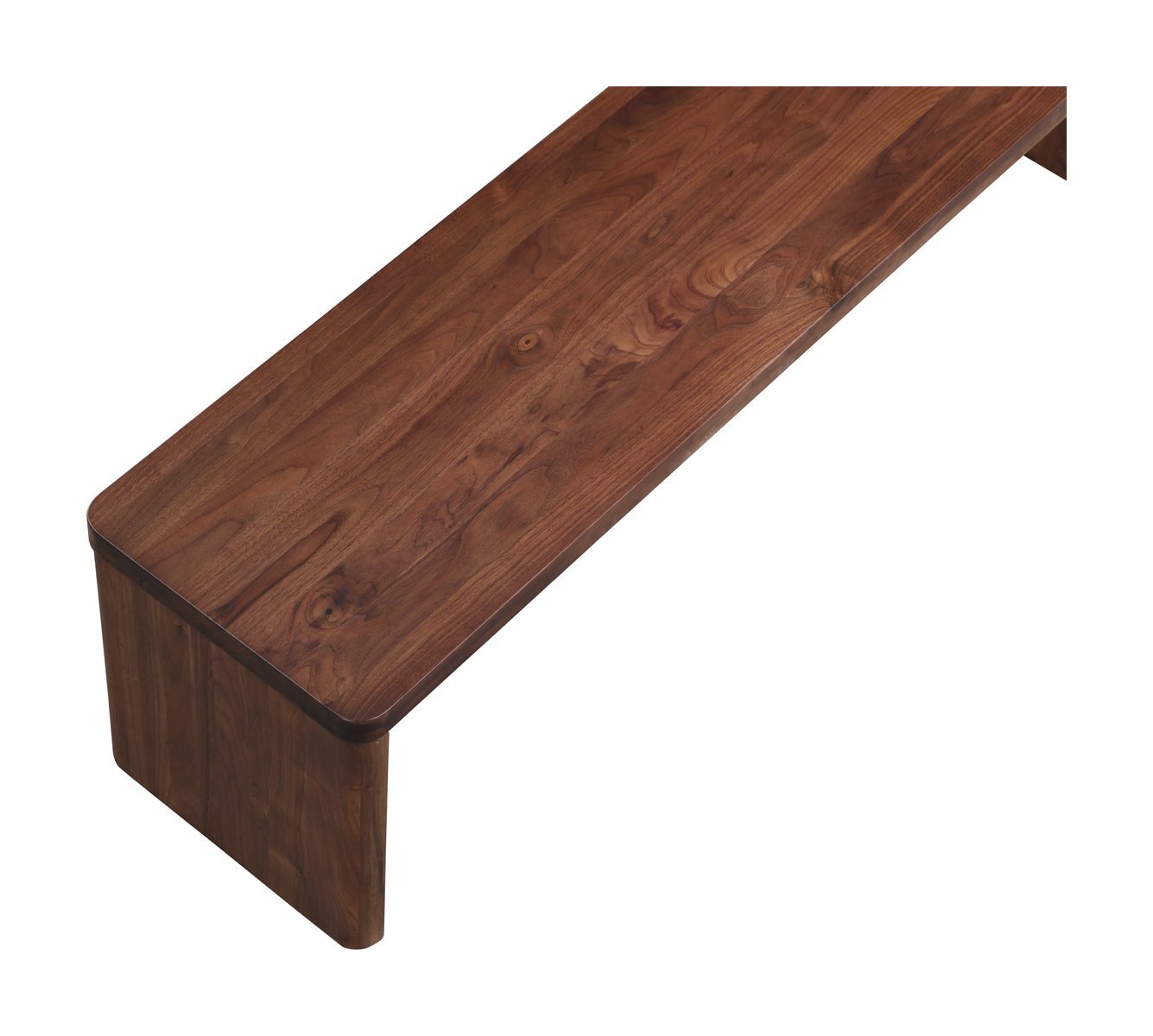 Form Bench, Seats 4, American Walnut