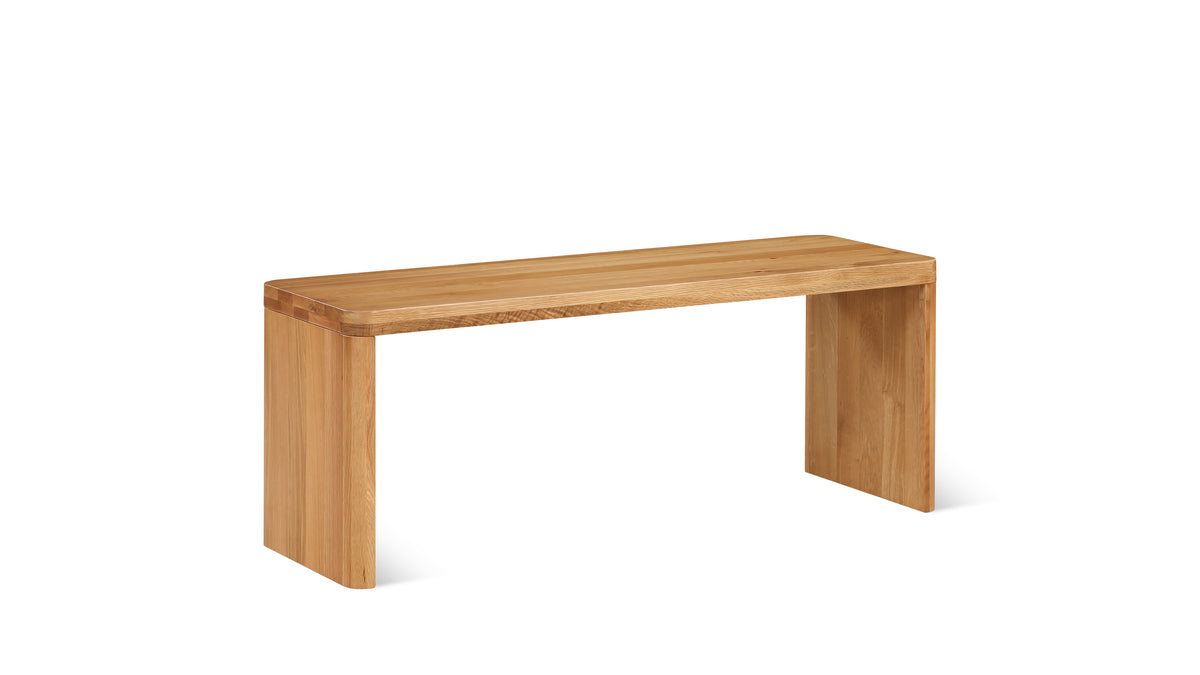 Form Bench, Seats 2, Oak