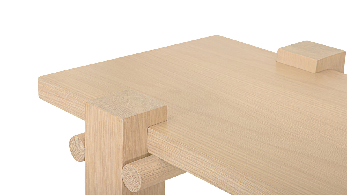 Long Story x Colapso Studio Bench, Seats 3, Pale Oak