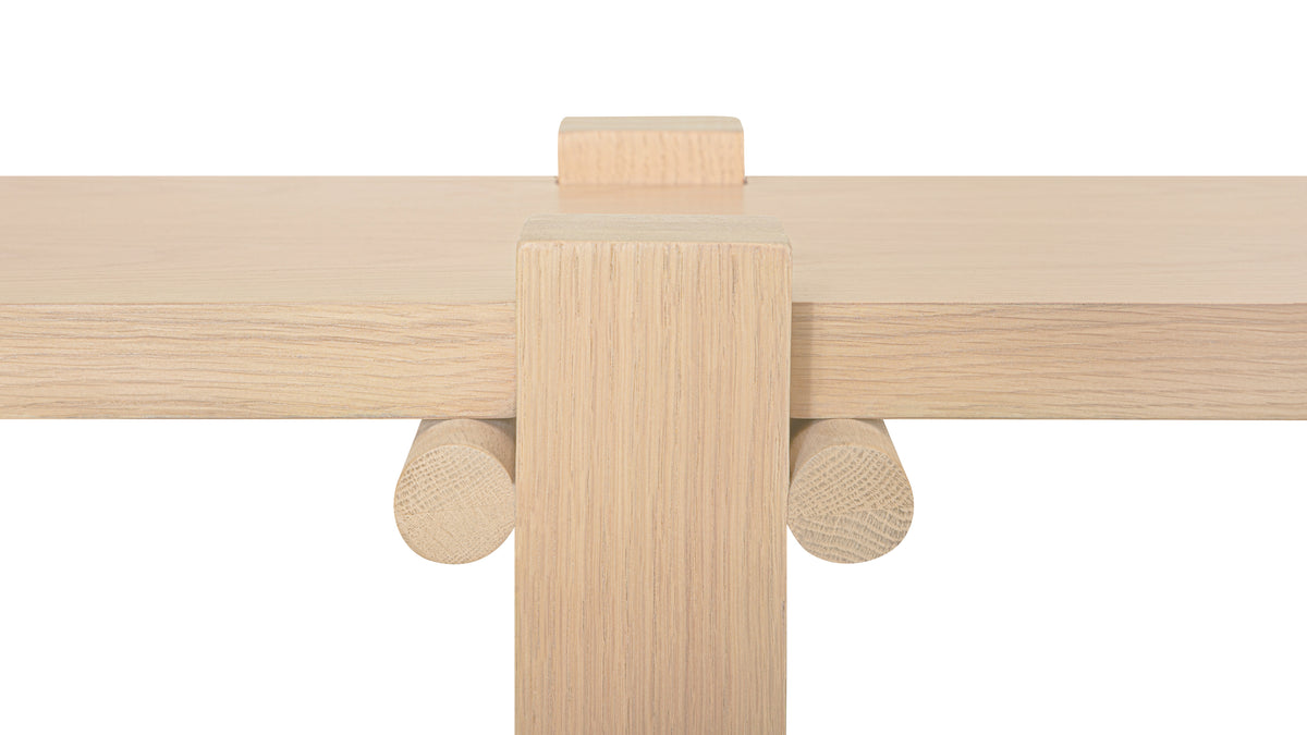 Long Story x Colapso Studio Bench, Seats 3, Pale Oak