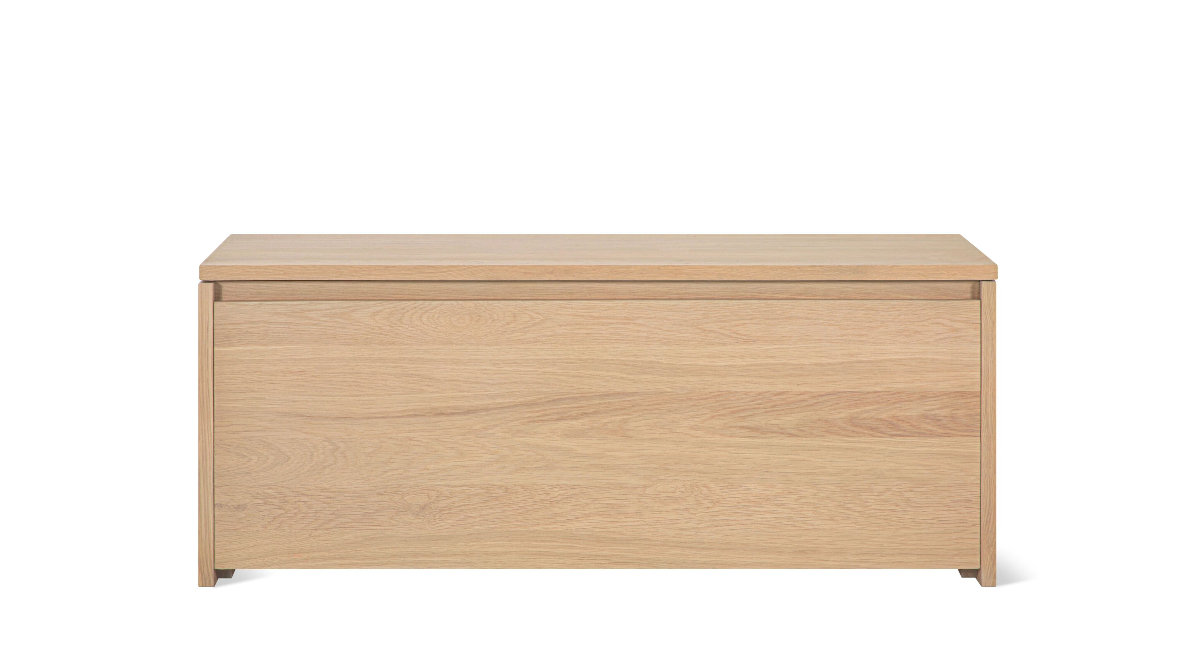 Everyday Storage Bench, Pale Oak