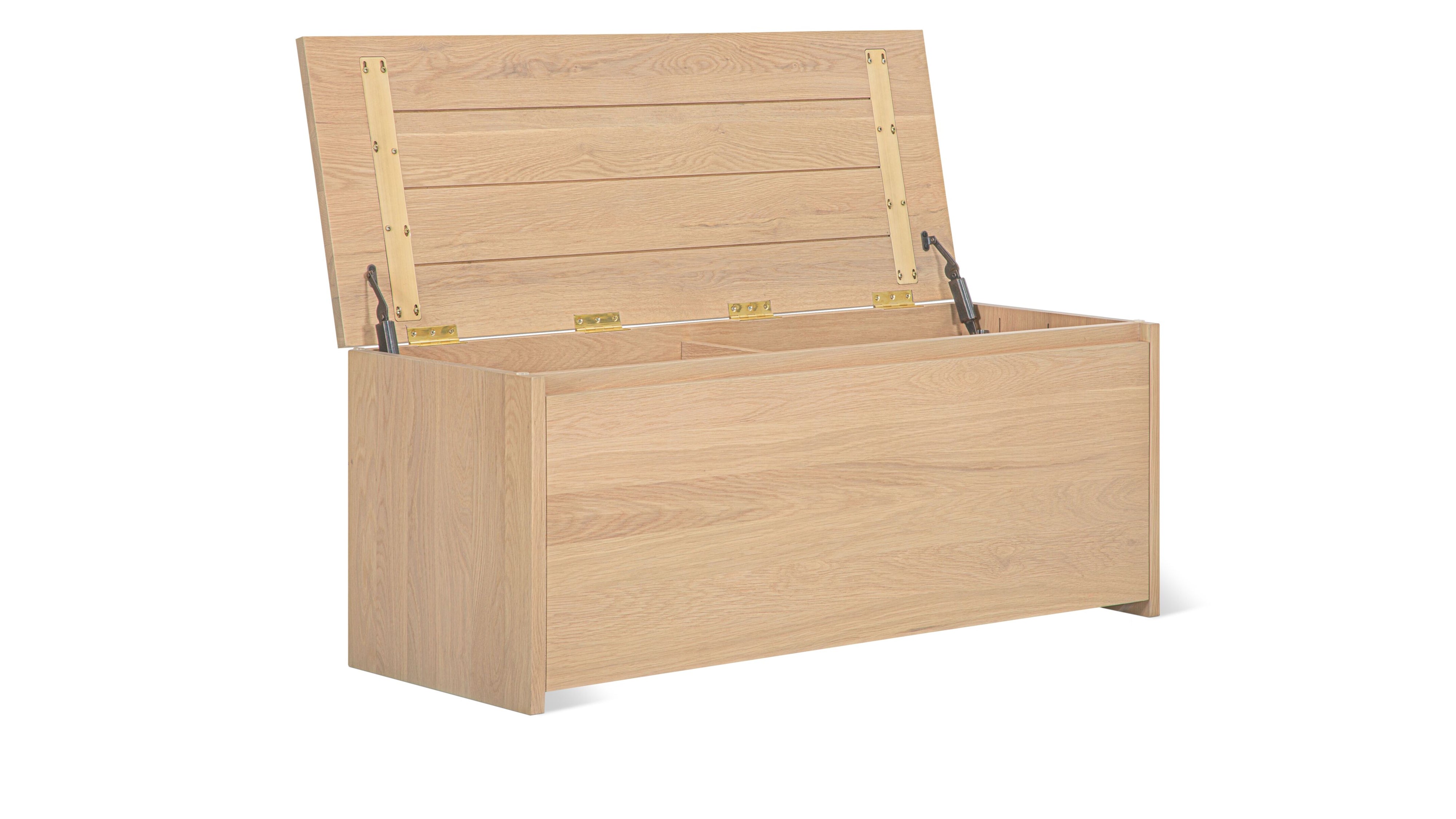Everyday Storage Bench, Pale Oak