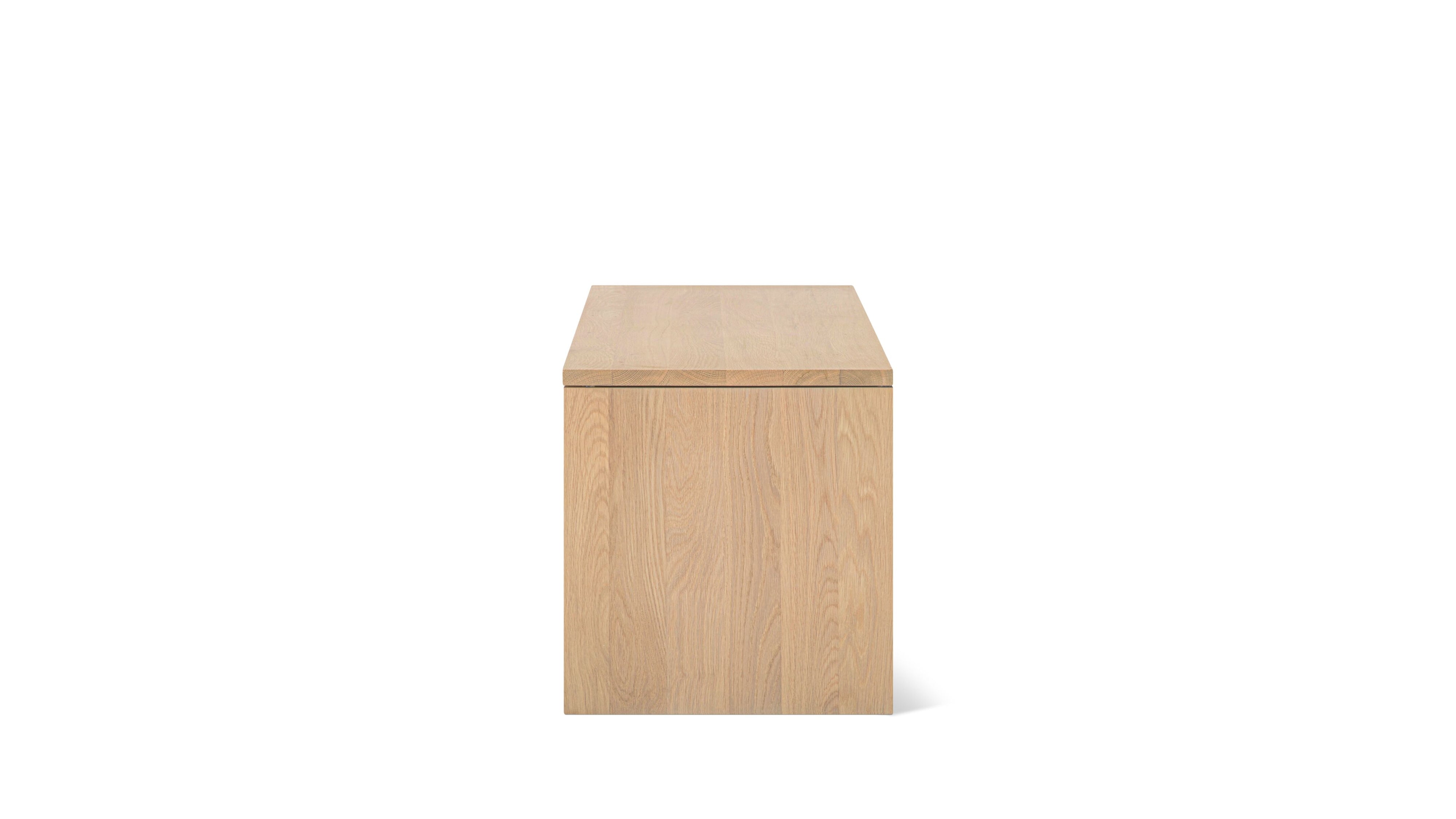 Everyday Storage Bench, Pale Oak