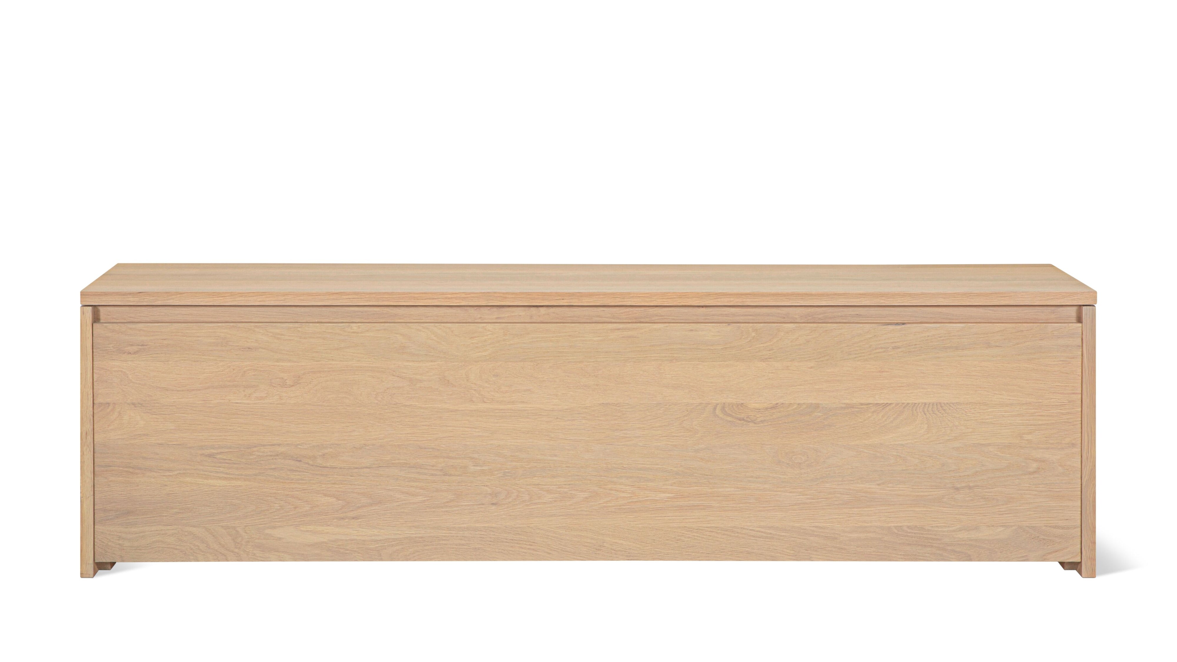 Everyday Storage Bench, Large, Pale Oak