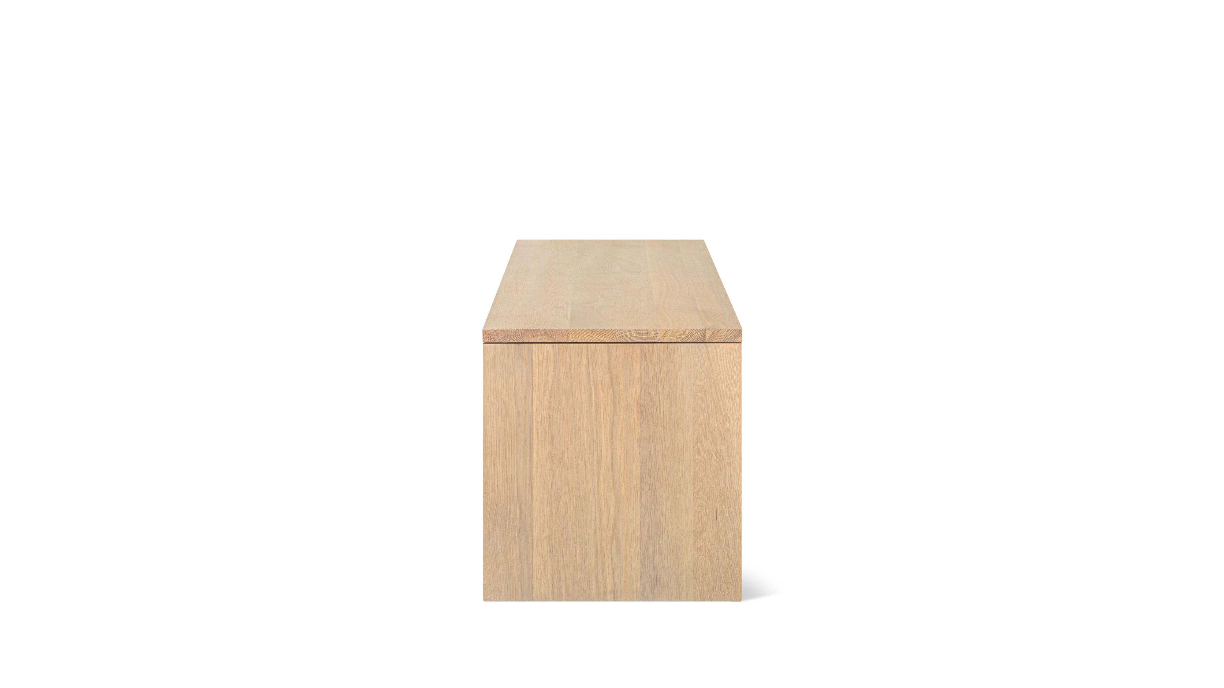 Everyday Storage Bench, Large, Pale Oak