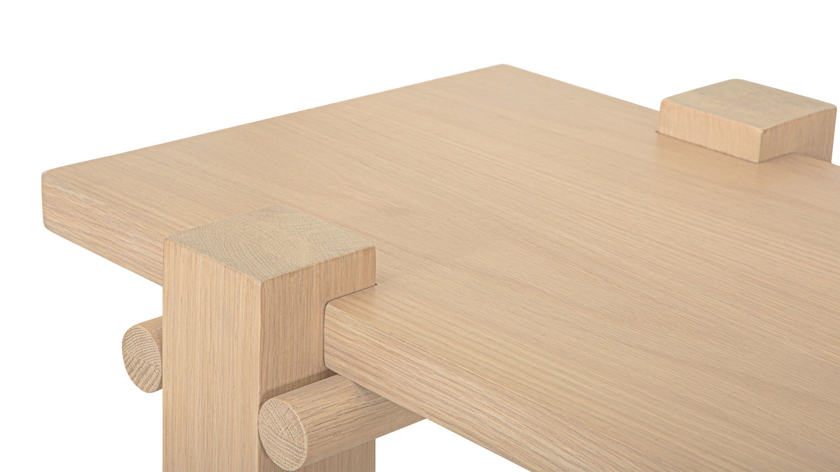Long Story x Colapso Studio Bench, Seats 4, Pale Oak