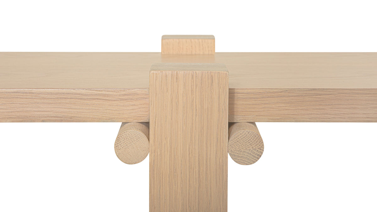 Long Story x Colapso Studio Bench, Seats 4, Pale Oak