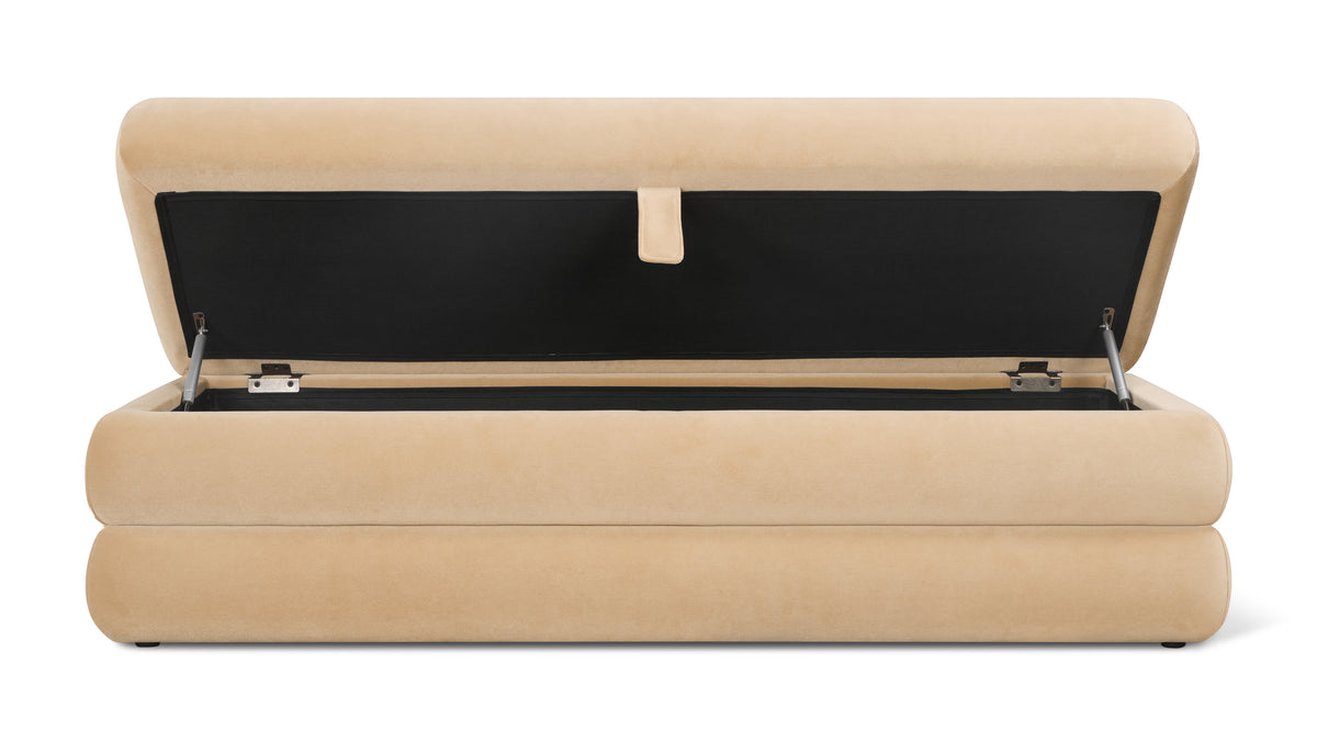 Short Stack Storage Bench, Honey