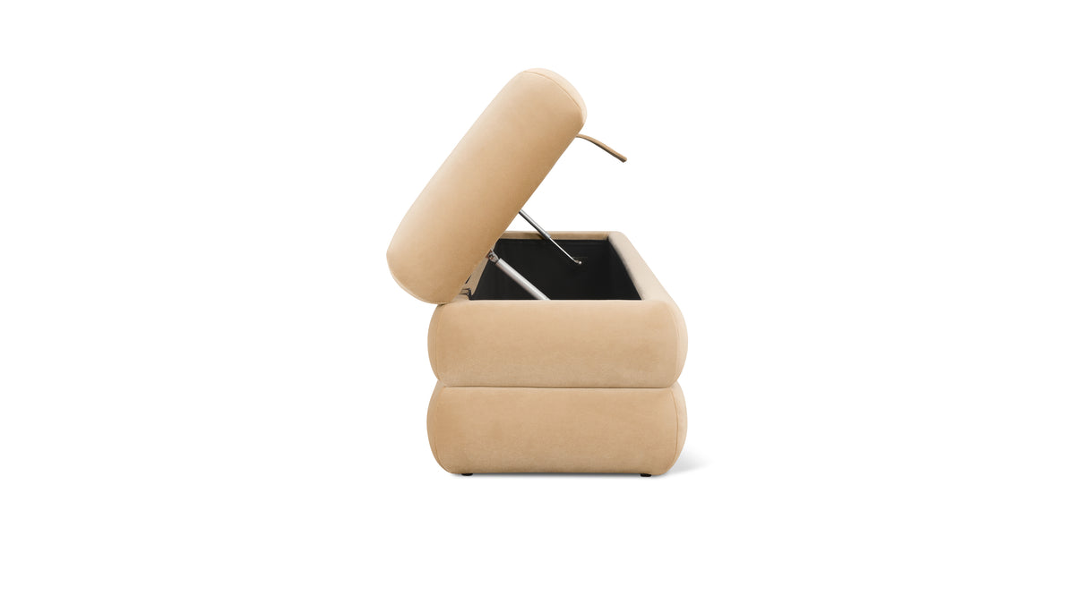 Short Stack Storage Bench, Honey