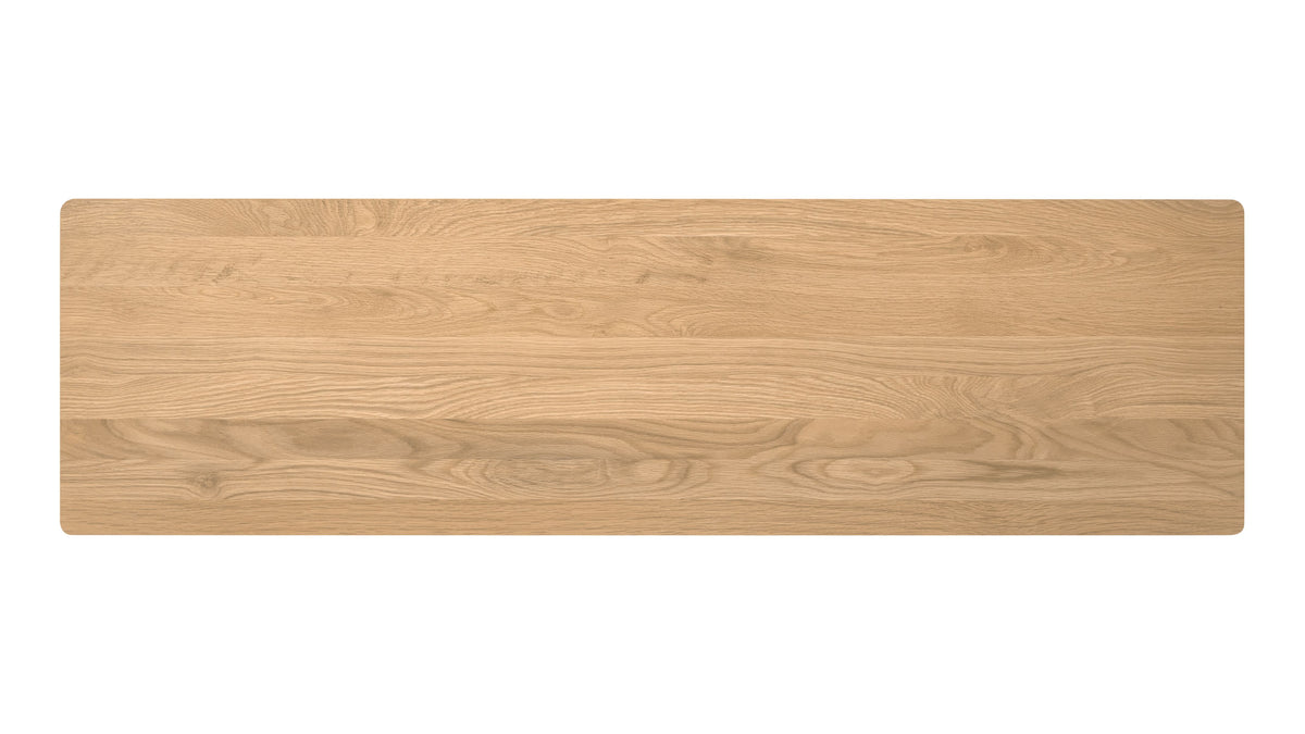 Bridge Bench, Seats 2-3, Oak — alternate view