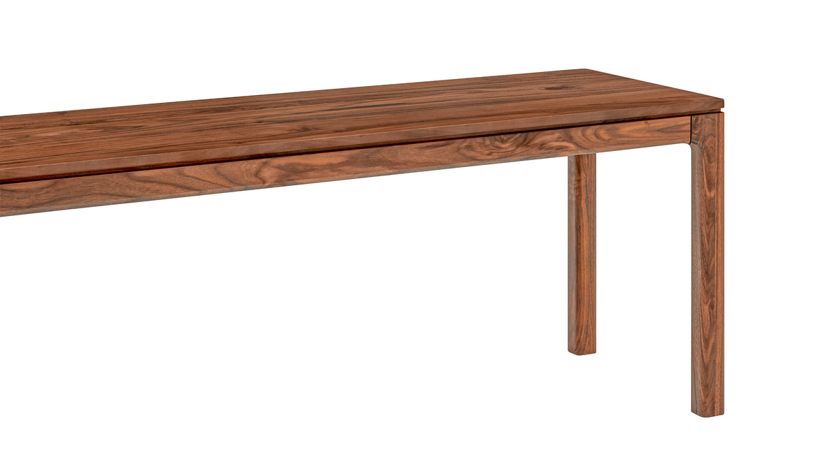 Bridge Bench, Seats 3, American Walnut