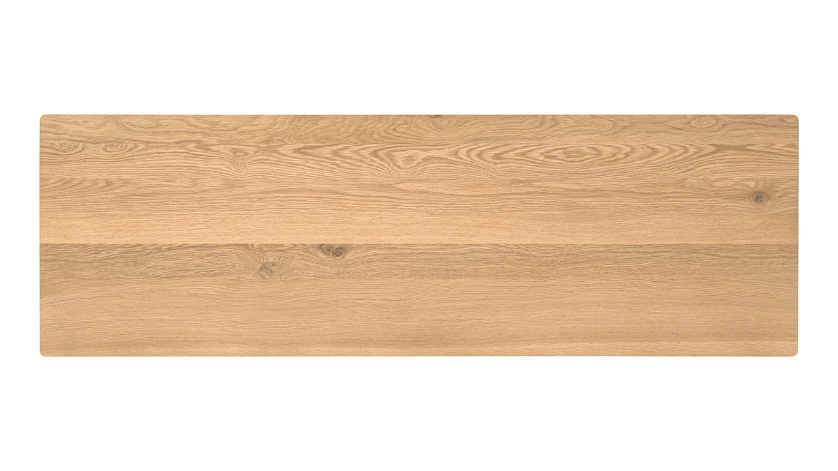 Bridge Bench, Seats 2, Oak — alternate view