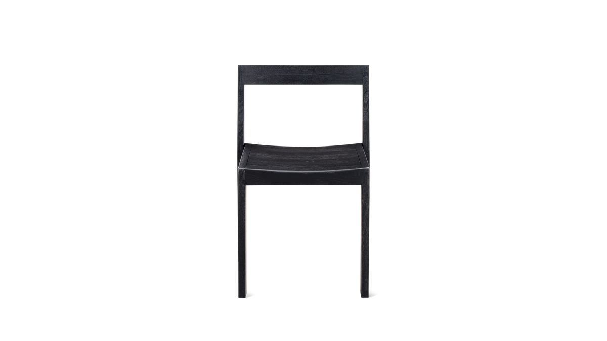 Plane Dining Chair (Set of Two), Black Oak