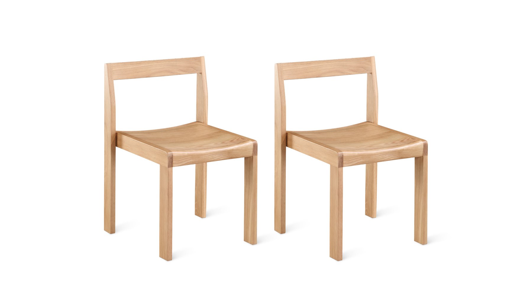 Plane Dining Chair (Set of Two), Oak