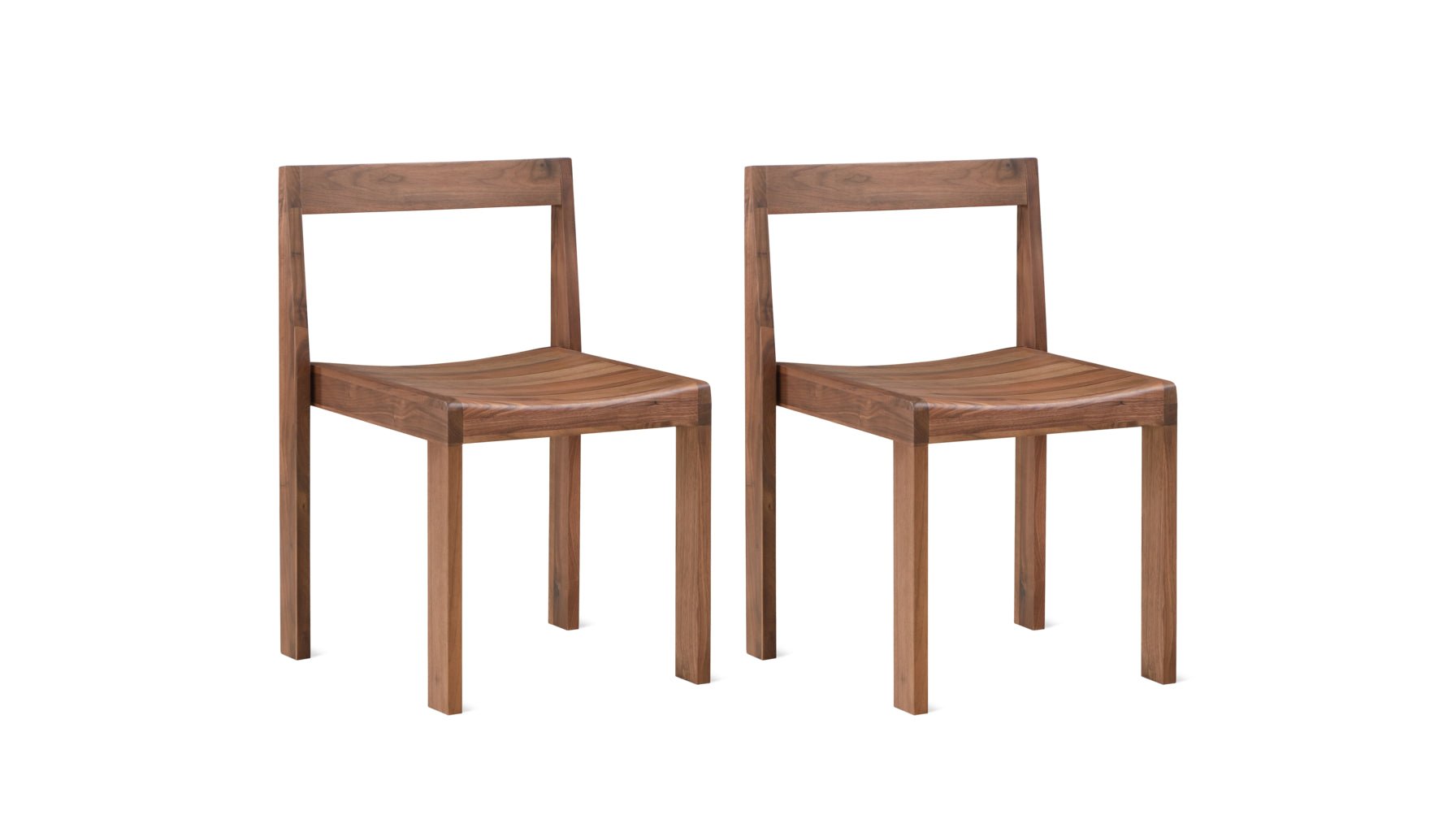 Plane Dining Chair (Set of Two), American Walnut
