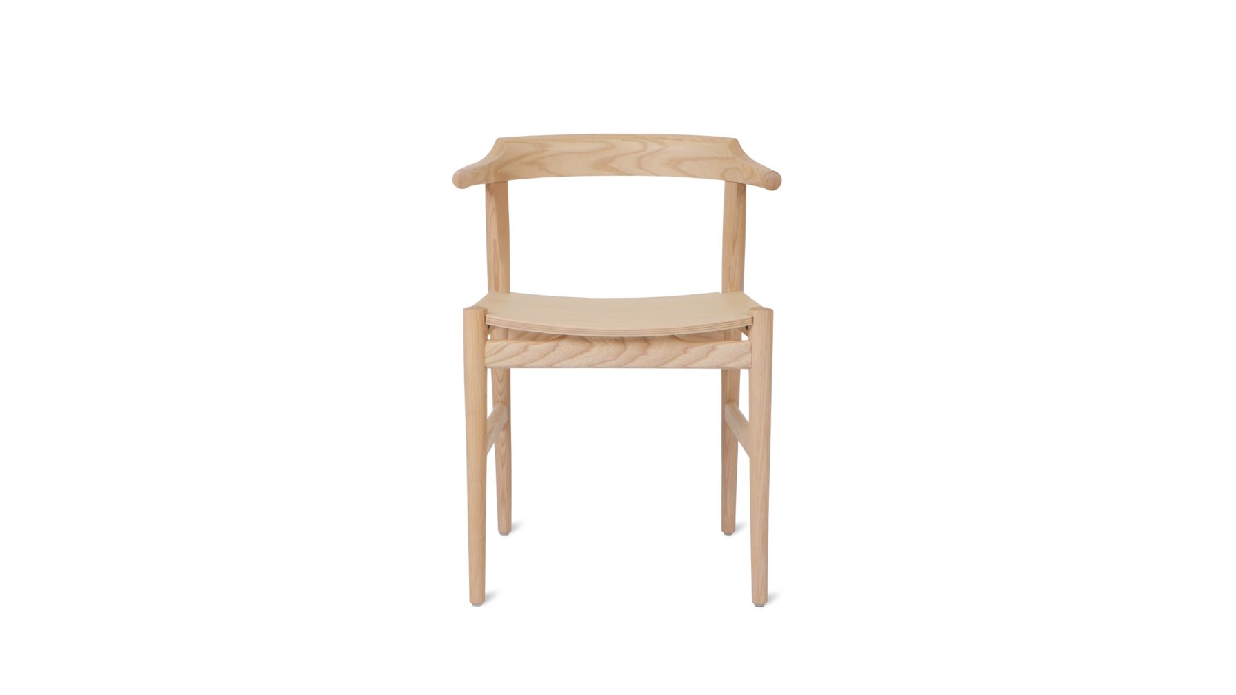 Tuck In Dining Chair, Wood Seat, Ash_image