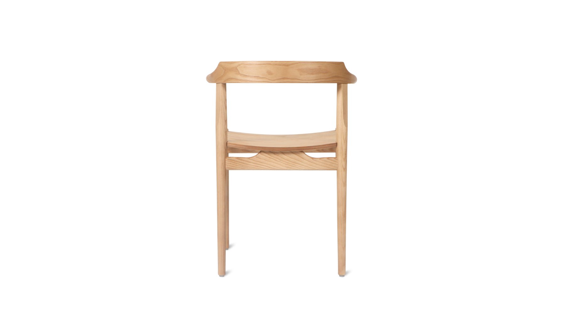 Tuck In Dining Chair, Wood Seat, Stained Oak - Image 8