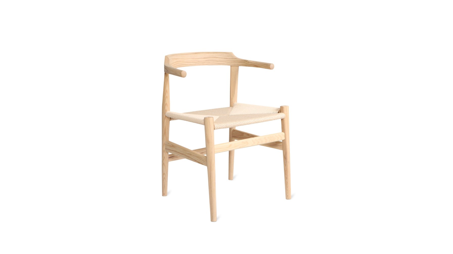 Tuck In Dining Chair, Natural Papercord Seat, Ash - Image 11