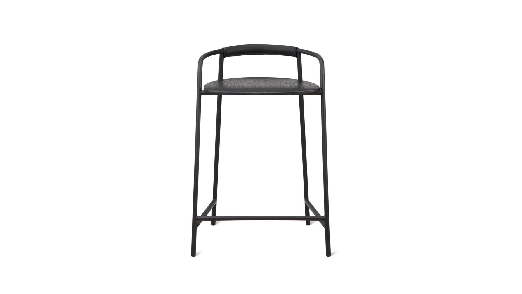 Slow Mornings Stool, Counter, Black/Black Metal - Sundays Company CanadaCHA-EW-009-065