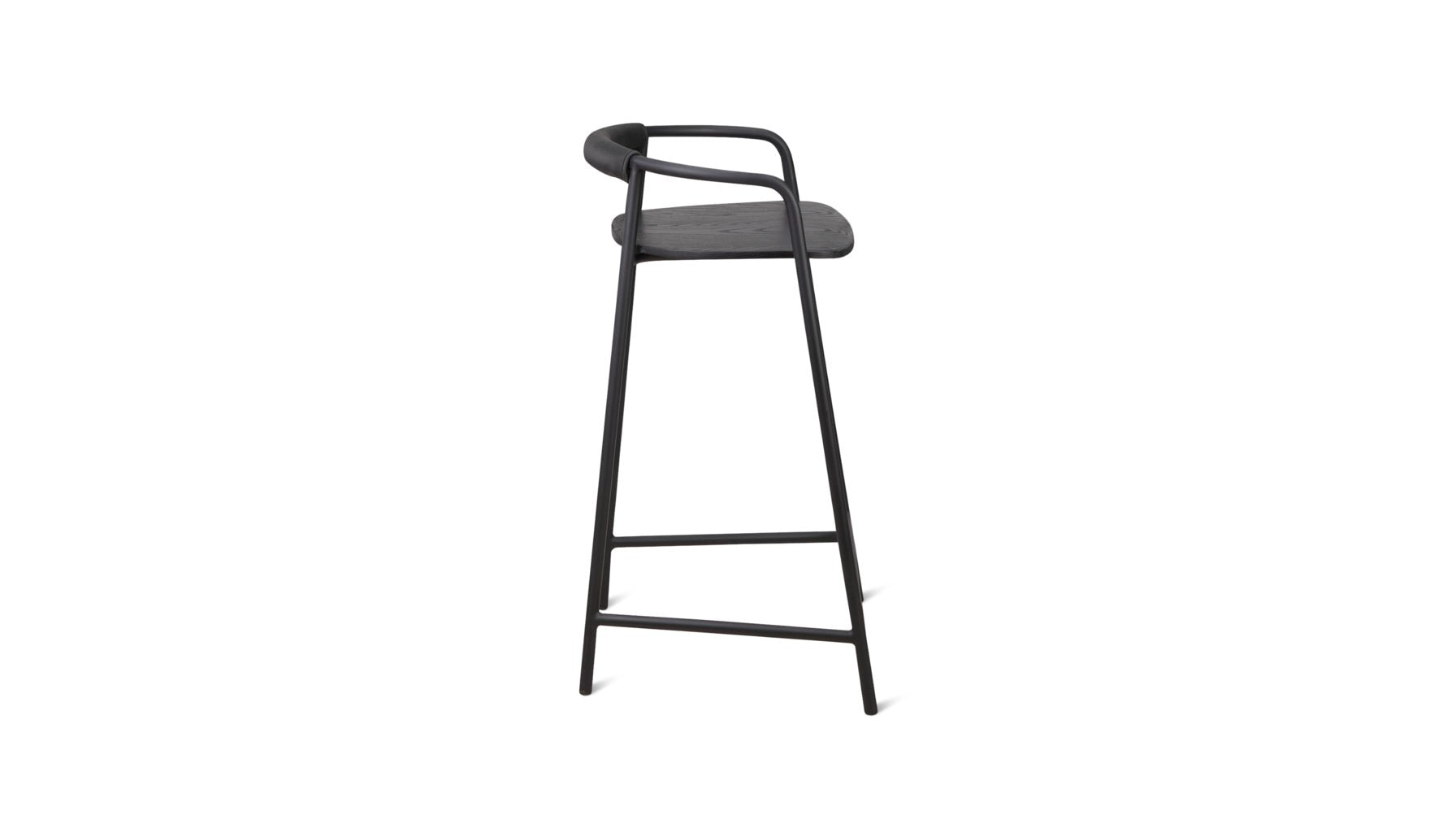 Slow Mornings Stool, Counter, Black/Black Metal - Image 10