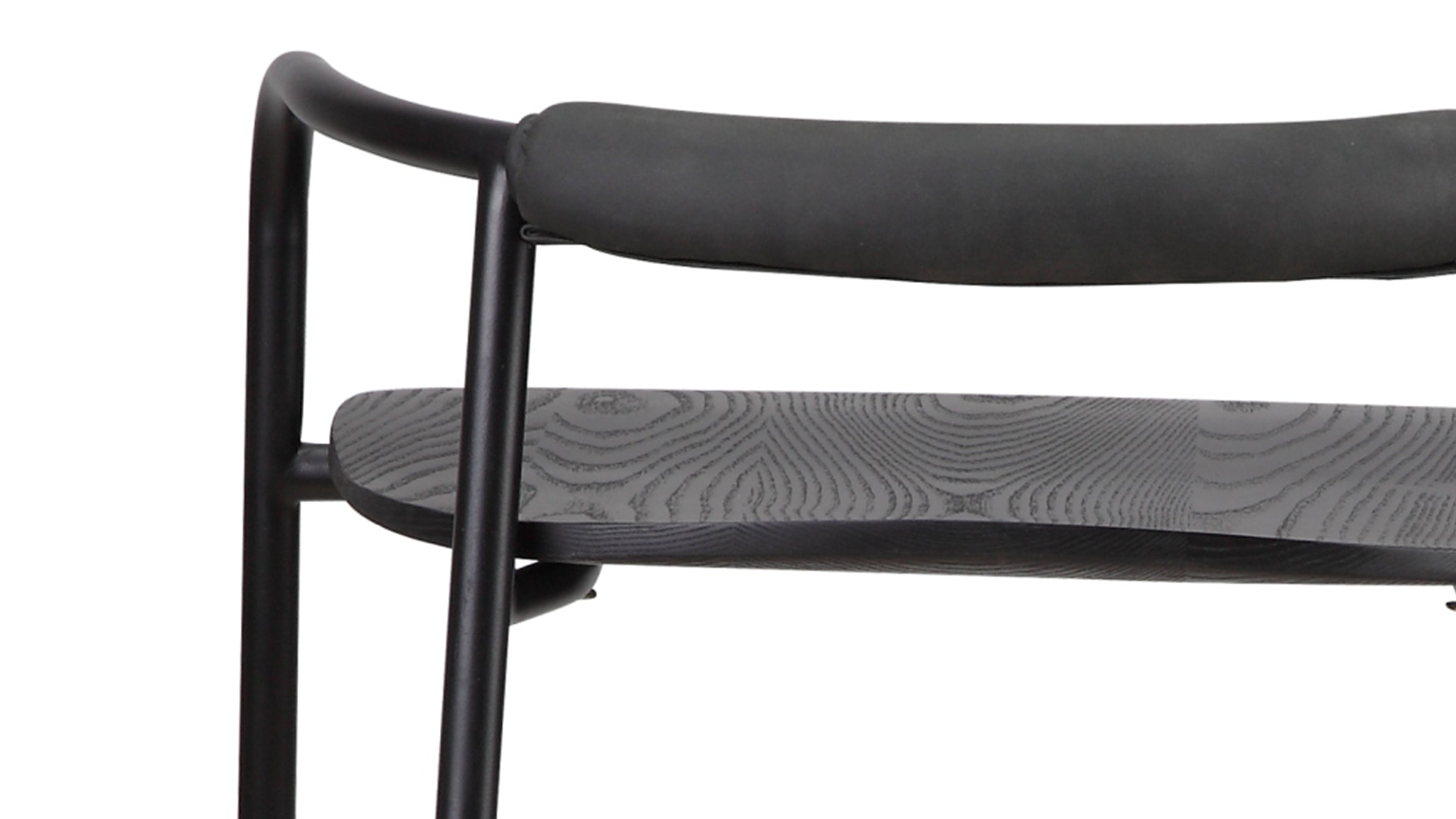 Slow Mornings Stool, Counter, Black/Black Metal