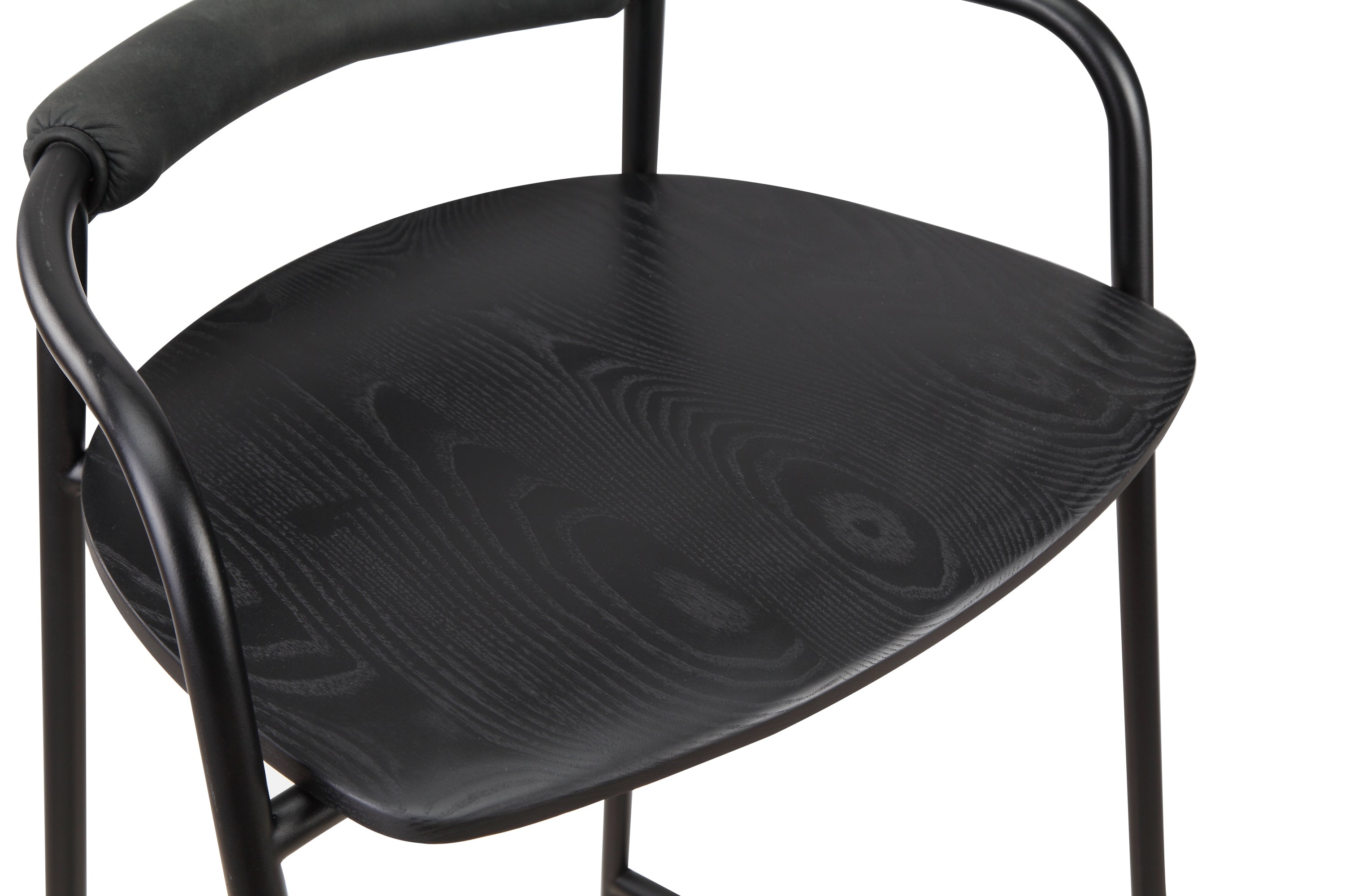 Slow Mornings Stool, Counter, Black/Black Metal