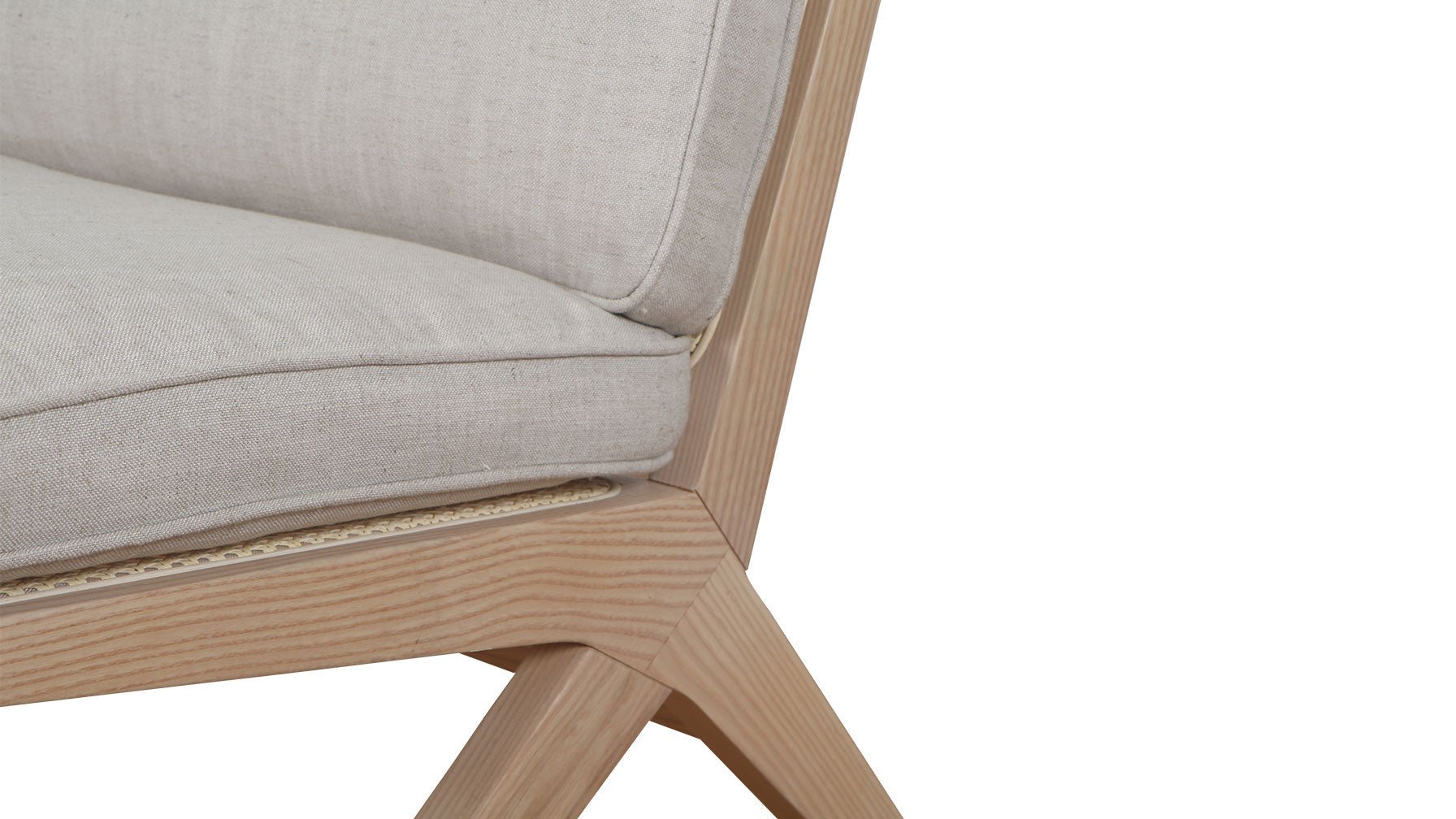Endless Summer Lounge Chair with Cushion, Ash/Natural - Sundays Company CanadaCHA-EW-015-024