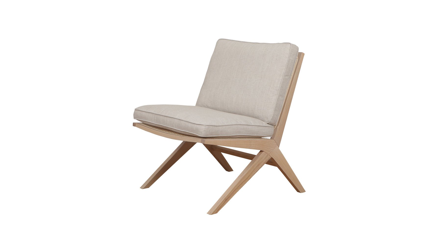 Endless Summer Lounge Chair with Cushion, Ash/Natural