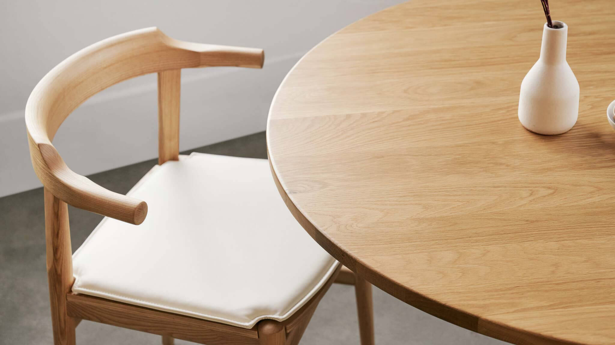 Seat Cushion - Tuck In Dining Chair, White