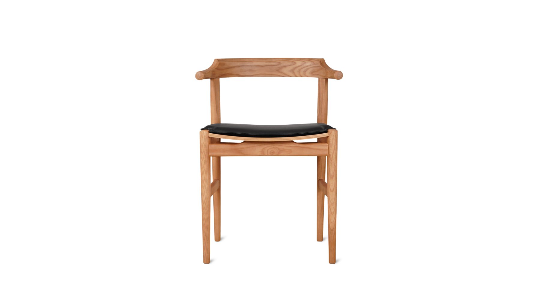 Tuck In Dining Chair with Black Cushion, Stained Oak - Sundays Company CanadaCHA-EW-021-002